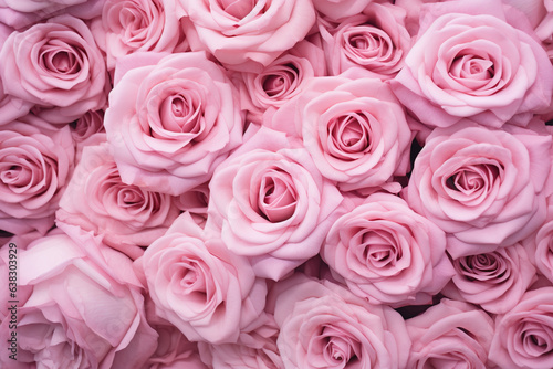 pink rose background, in the style of bloomcore, orderly arrangements, kawaii aesthetic