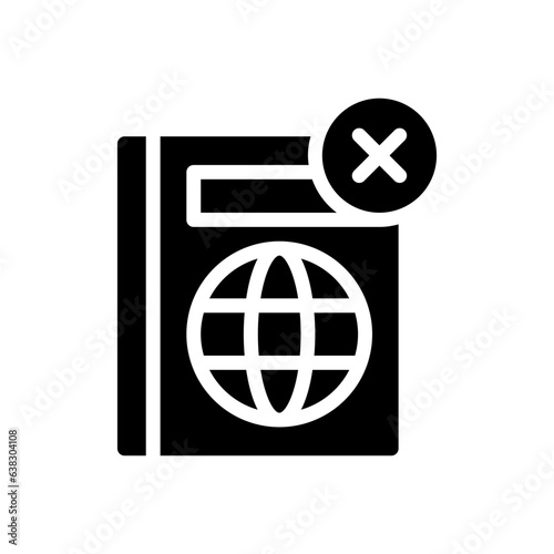 passport glyph icon