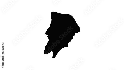 John Wycliffe silhouette