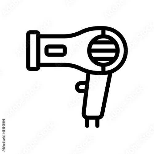 hairdryer line icon