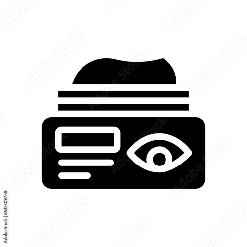 eye cream glyph icon