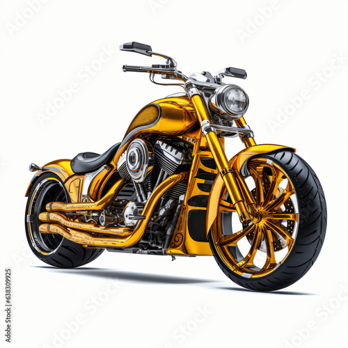 Motorcycle isolated on white background 