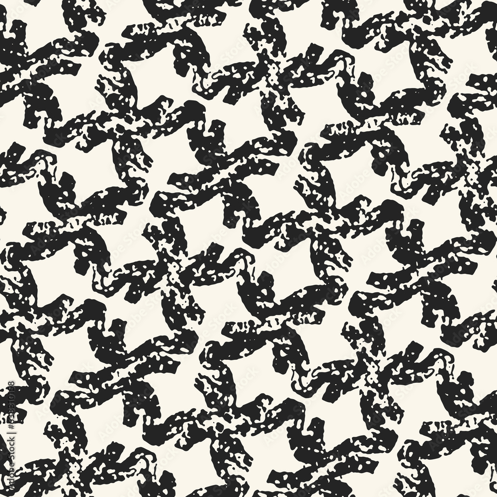 Dappled Ink Drawn Textured Floral Pattern Dappled Ink Drawn Textured Floral Pattern