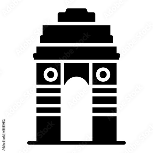 gate of india glyph icon