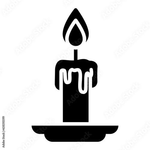 candle glyph icon