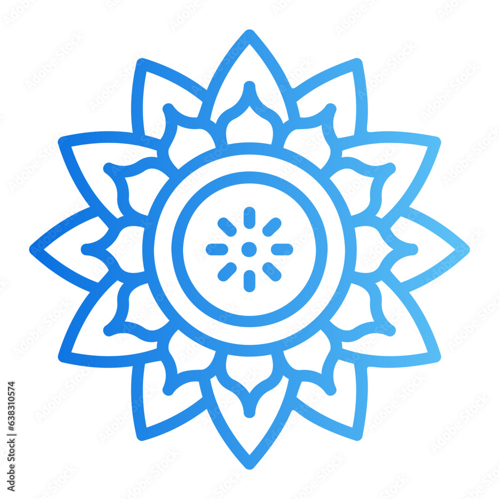 mandala gradient icon mandala gradient icon