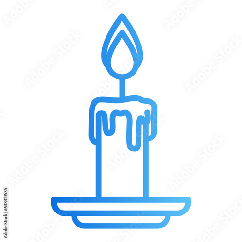 candle gradient icon