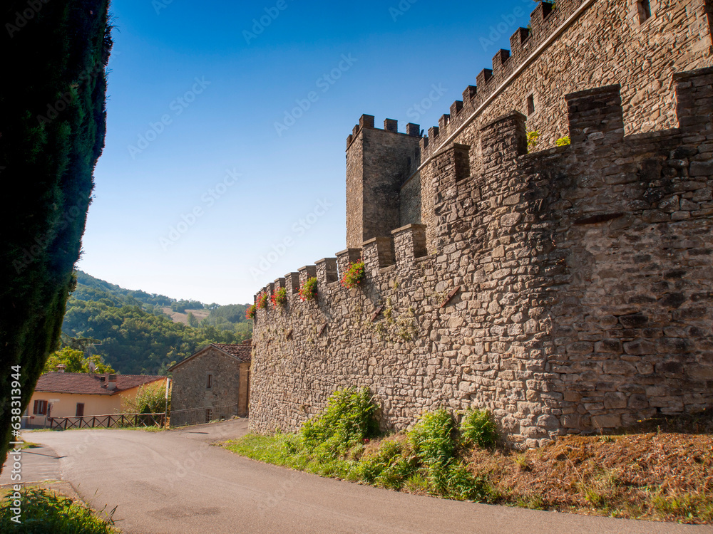 Italia, Toscana, provincia di Arezzo, il paese di Partina, il castello.