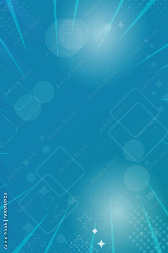 Geometric abstract blue background