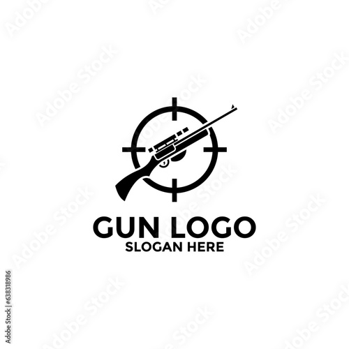 Creative Gun Logo Design. Gun Logo Template. Gun Vector