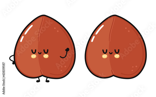 Buckwheat character. Vector hand drawn cartoon kawaii character illustration icon. Isolated on white background. Buckwheat character concept