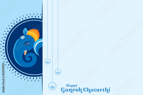 Happy Ganesh Chaturthi vector design
