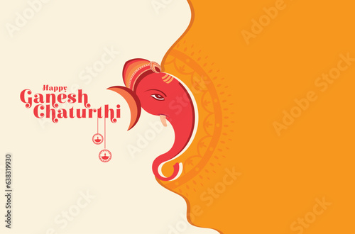 Happy Ganesh Chaturthi vector design