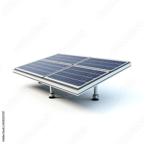 Solar panels isolated on white 
