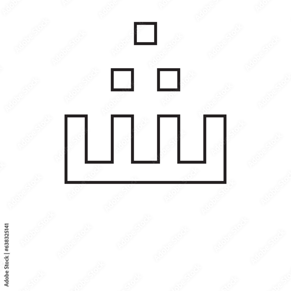 Kufi font outline