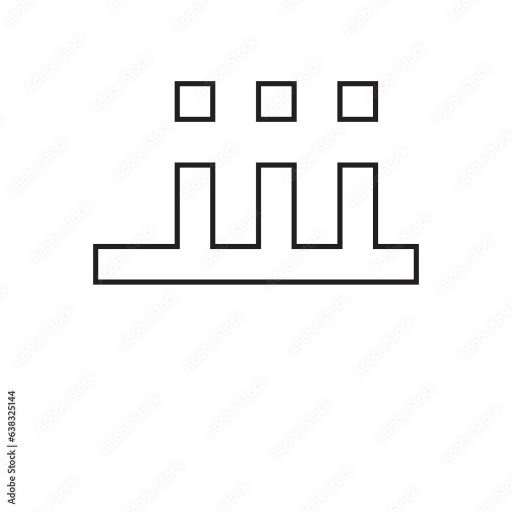 Kufi font outline Kufi font outline