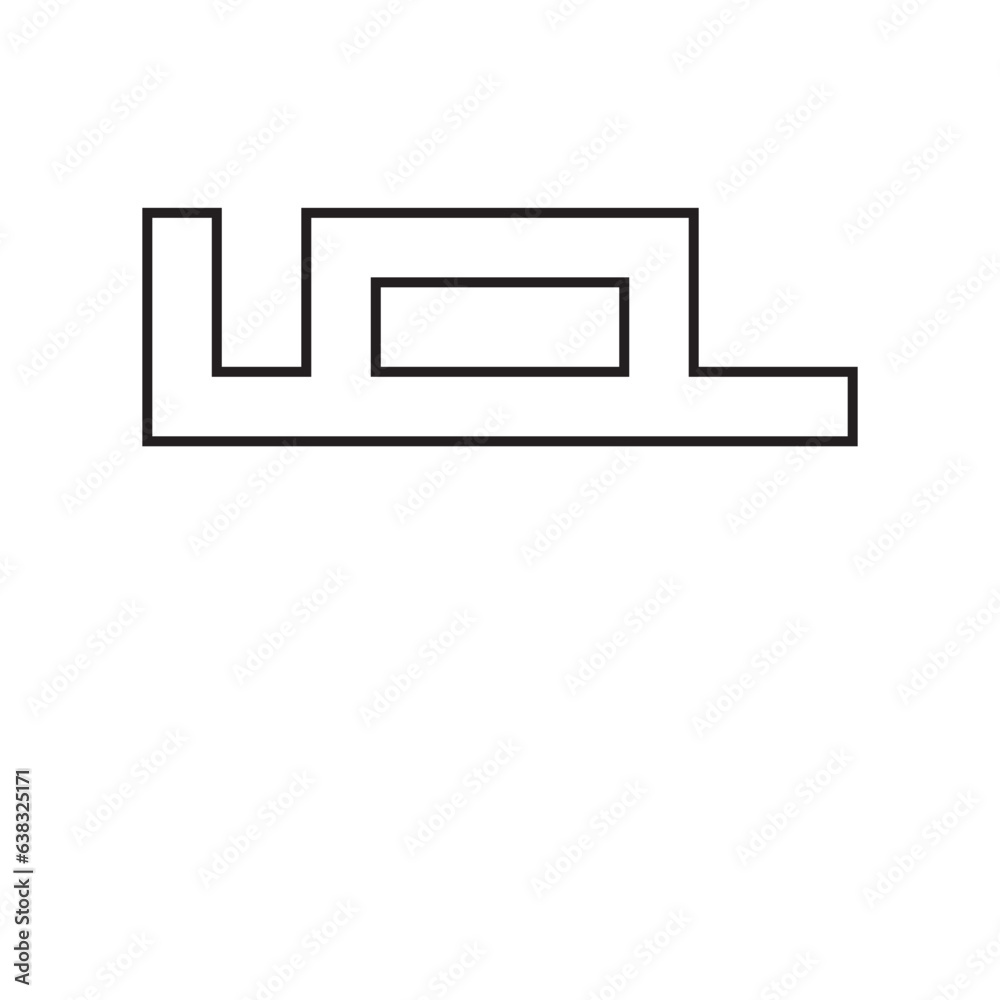 Kufi font outline Kufi font outline