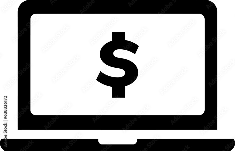 Online earnings icon Online earnings icon