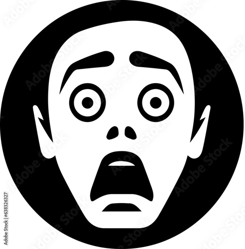 Scared expression icon