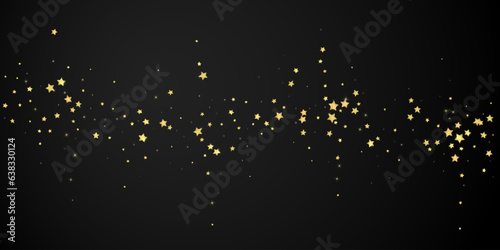 Magic stars vector overlay.  Gold stars scattered