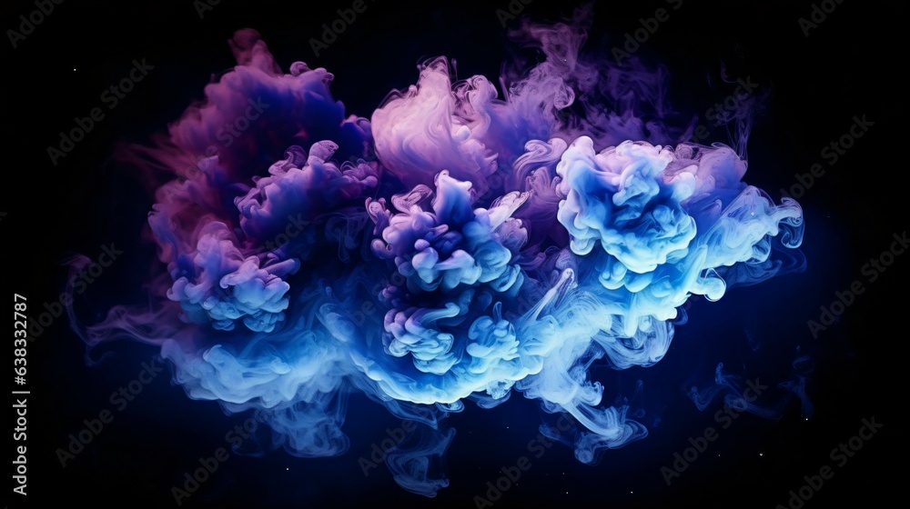 navy blue, indigo and silver Smoke Bombs with Backlighting Effects, Event Celebration and Festive Concept. Generative AI navy blue, indigo and silver Smoke Bombs with Backlighting Effects, Event Celebration and Festive Concept. Generative AI