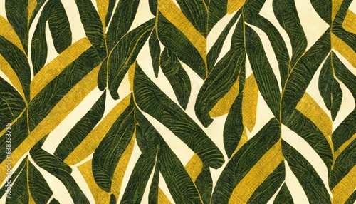 seamless pattern with leaves tribal ikat tie dye shibori wallpaper