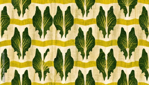 seamless pattern with leaves tribal ikat tie dye shibori wallpaper