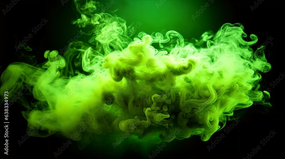 green and lime Smoke Bombs with Backlighting Effects, Event Celebration and Festive Concept. Generative AI green and lime Smoke Bombs with Backlighting Effects, Event Celebration and Festive Concept. Generative AI
