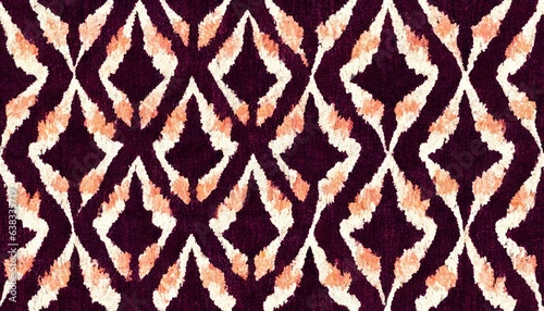 Ikat seamless pattern traditional pattern background. Beautiful Ethnic abstract ikat art. rug texture vector ethnic tribal pattern seamless in decoration.