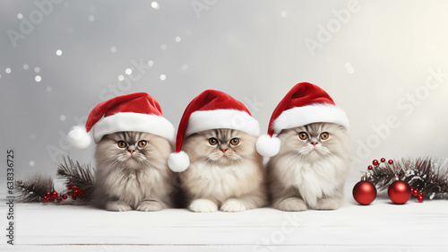 CATS ON CHRISTMAS   © Montana Photo&Design