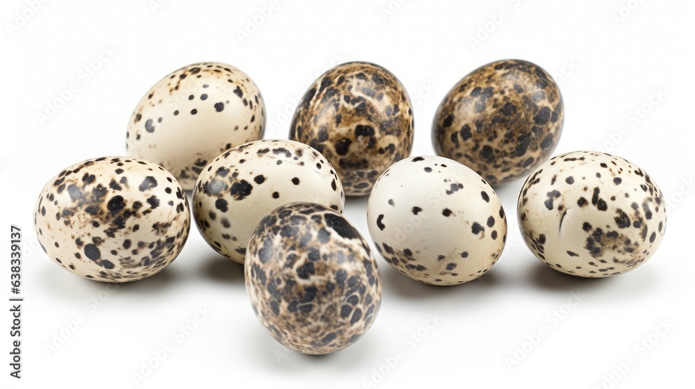 Set perpaline eggs isolated on white background Set perpaline eggs isolated on white background