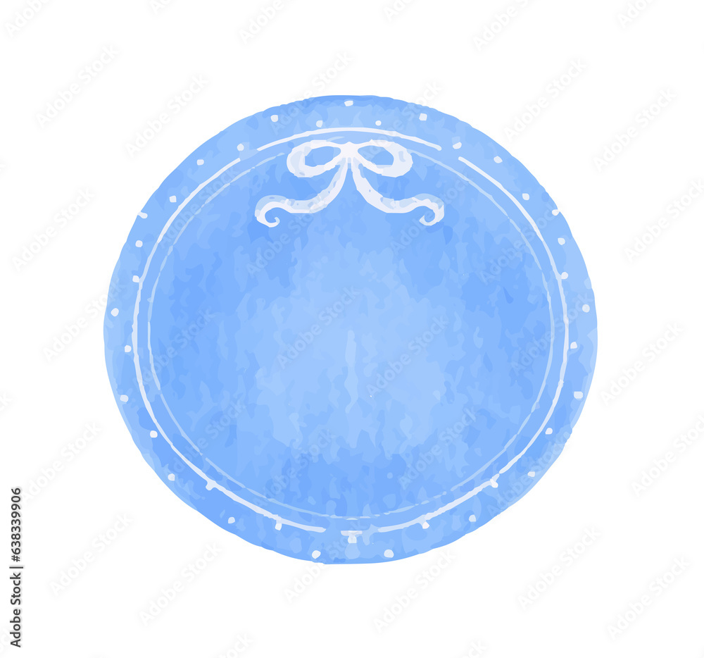 Watercolor blue circle label badge pastel element
Watercolor blue circle label badge pastel element