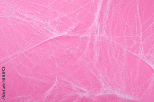 Cobweb on Pink Background, Abstract Texture, Halloween Design, Spider Web Texture