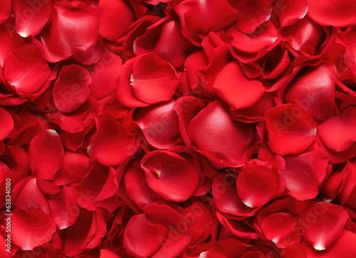 Seamless Background of beautiful red rose petals 