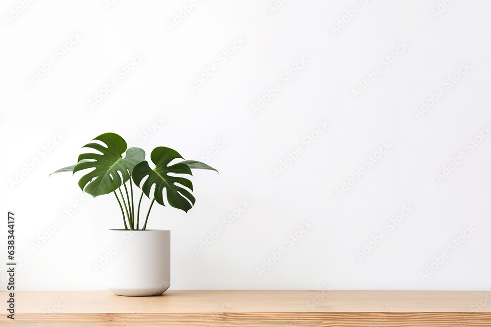 Elegant Monstera Vase: Nature's Touch.