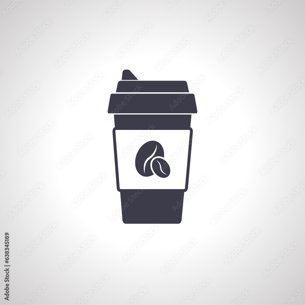 coffee icon. take away coffee in a disposable cup icon. coffee icon. take away coffee in a disposable cup icon.