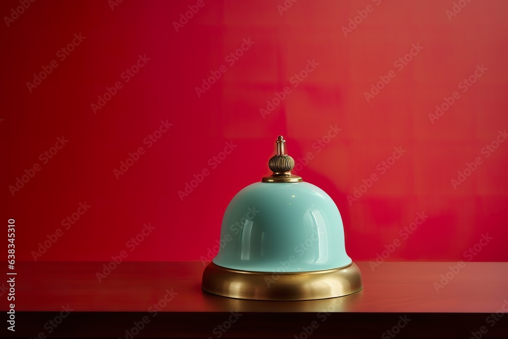 Welcoming Charm: Hotel Front Desk Bell Welcoming Charm: Hotel Front Desk Bell