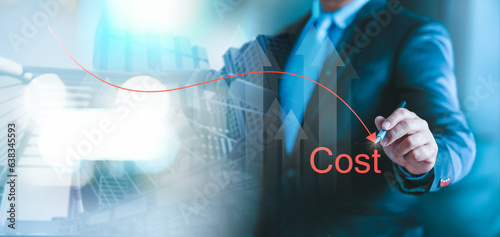 Obraz na płótnie Performance concept of increase quality, speed, efficiency and reduce cost