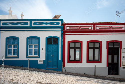 LAGOS, FARO DISTRICT, European holiday location with beautiful pained houses. High quality photo