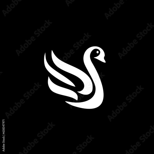 Fototapeta Naklejka Na Ścianę i Meble -  SWAN Icon logo