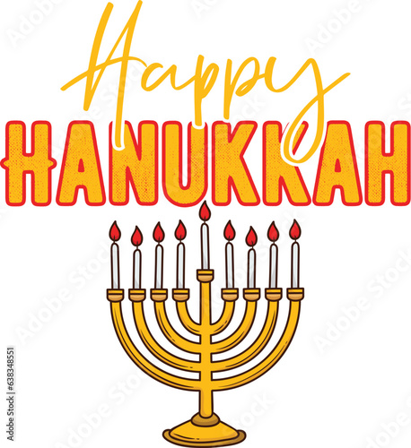Hanukkah T-Shirt  Design, Hanukkah SVG T-Shirt  Design
