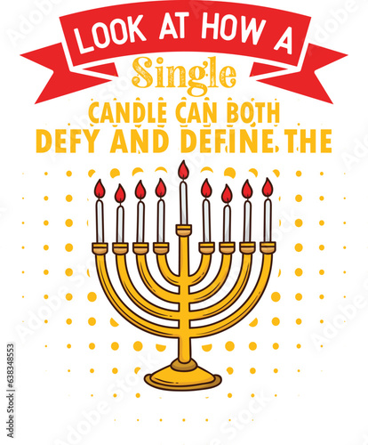Hanukkah T-Shirt  Design, Hanukkah SVG T-Shirt  Design