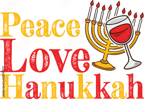 Hanukkah T-Shirt  Design, Hanukkah SVG T-Shirt  Design