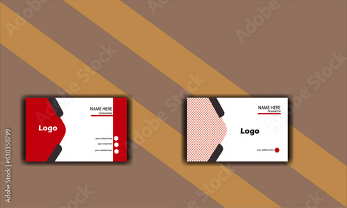 double sided modern business card