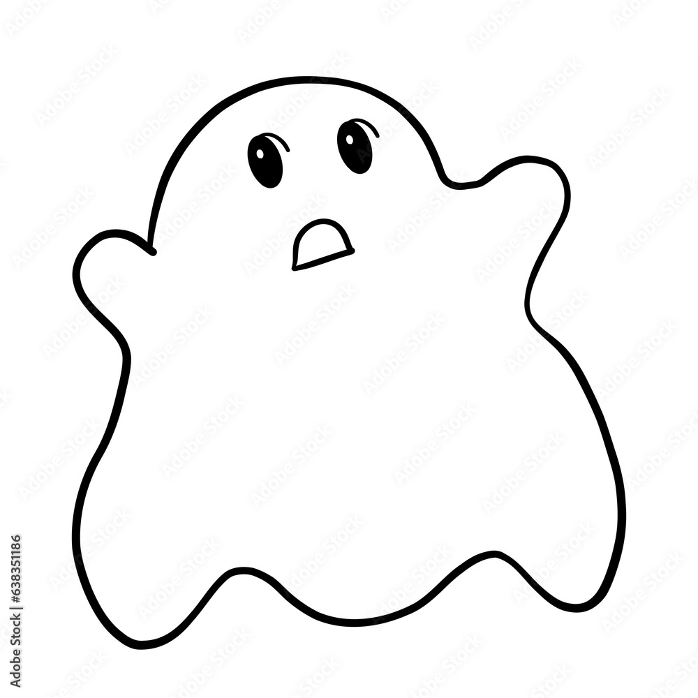 Cute halloween ghost vector Cute halloween ghost vector