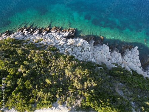 Tableau sur toile Vis Island, Italian Lissa, island of Croatia in the Adriatic Sea