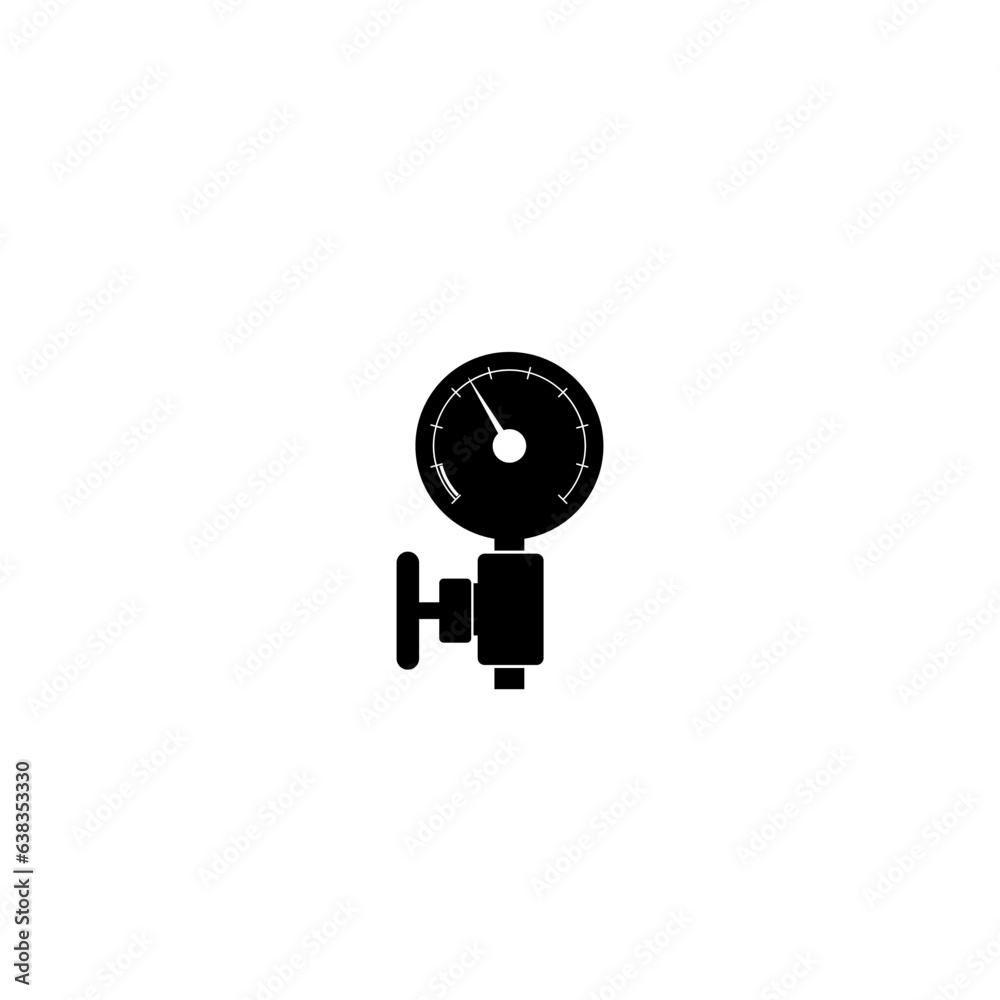 Manometer icon illustration image flat style simple Manometer icon illustration image flat style simple