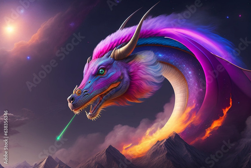 dragon in the night