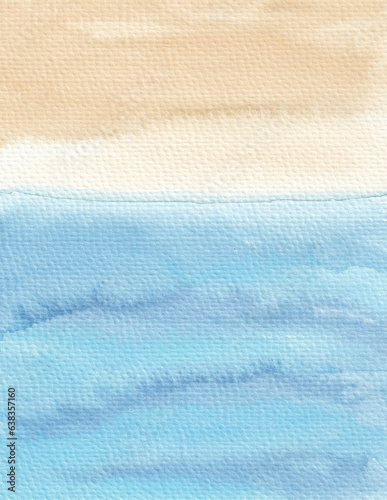 Fotografi Blue and brown watercolor background template