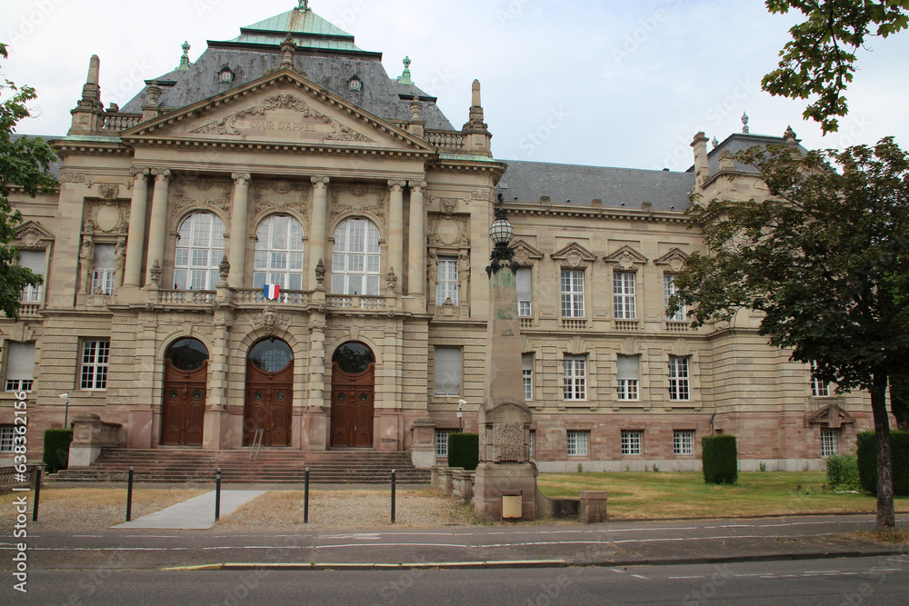 stone hall (court of appeals) in colmar in alsace (france)